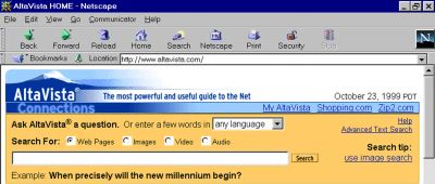 Altavista interface